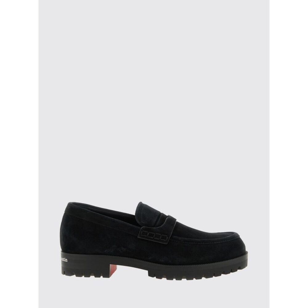 Christian Louboutin Men Cavavin Suede Calfskin Penny Loafers Christian Louboutin